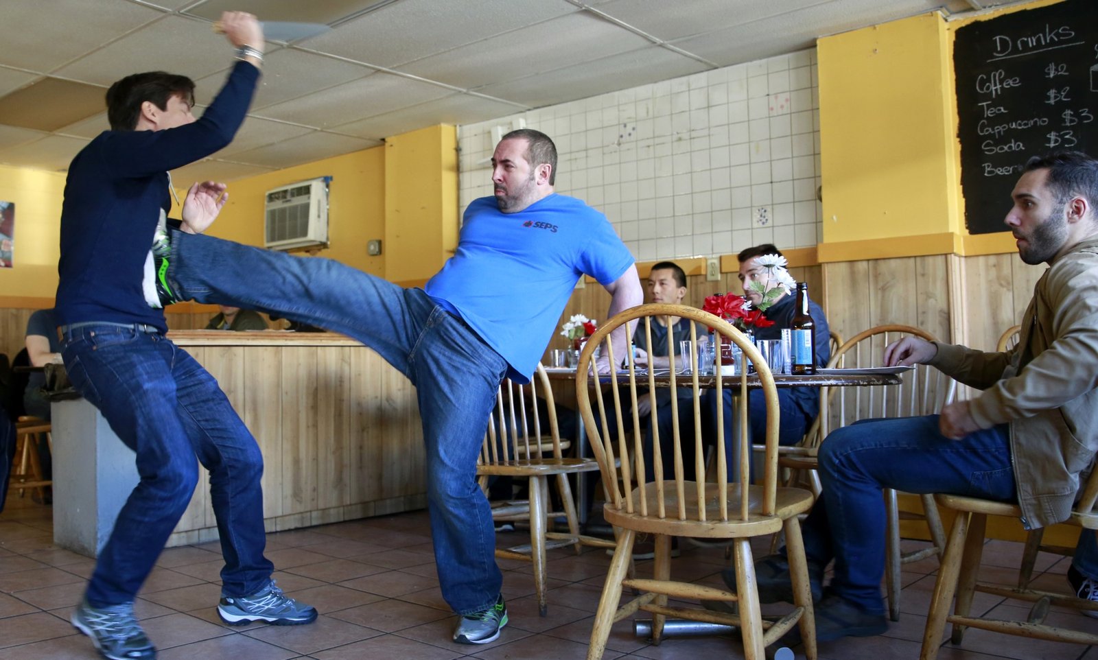 Krav Maga Boston Kicks Against Weapon Attacks